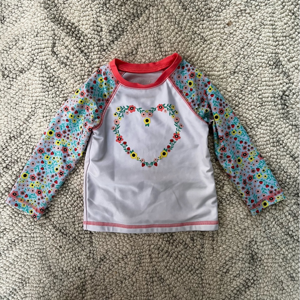 KIDS BABY RASHGUARD SWIM TOP SIZE 18 MONTHS - Picture 2 of 3